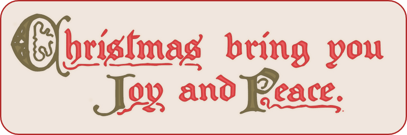 Christmas Joy and Peace – Card Line