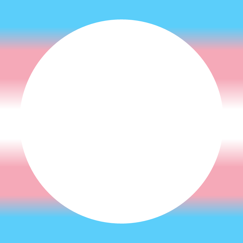 Trans Pride Gradient Round Frame
