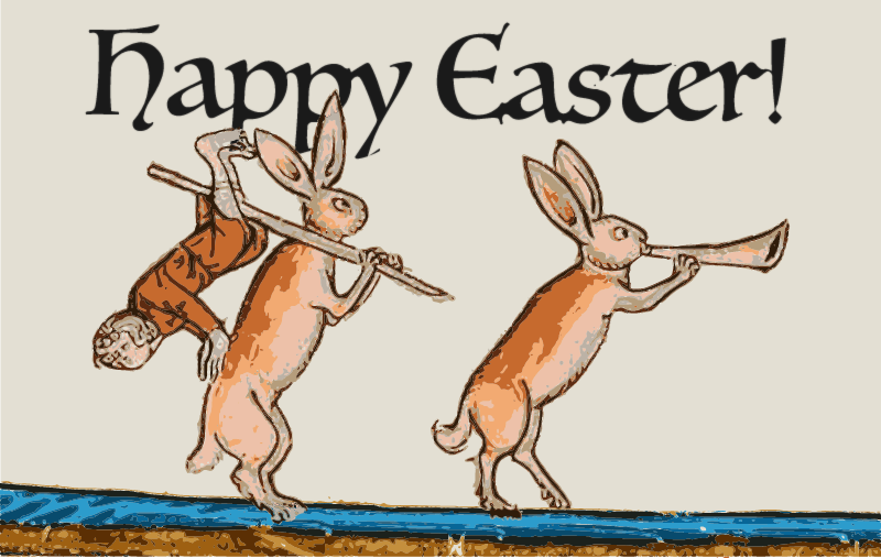 Medieval Rabbits – Easter Bunny Scene