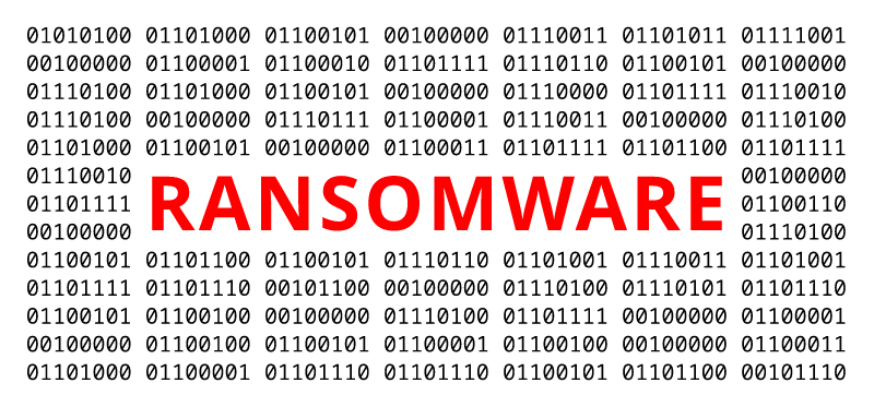 Ransomware Icon (White Background)