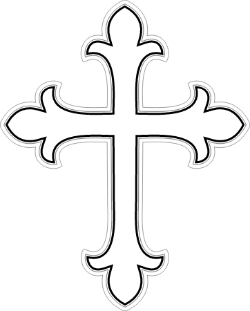 Simple Christian Cross Icon