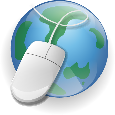Mouse and Earth Clipart