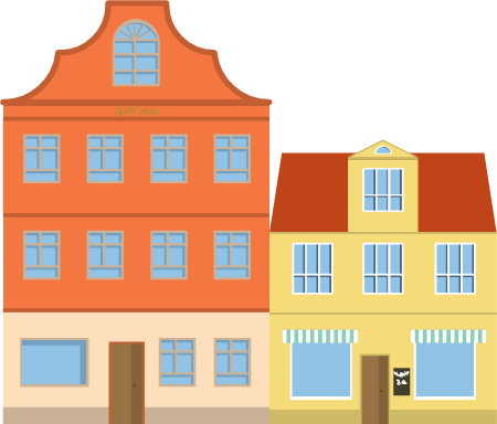 2D Houses - Lübeck (Flat Series)