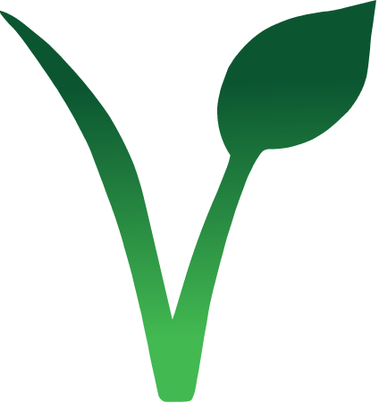 Vegan V with Gradient Effect (Green)