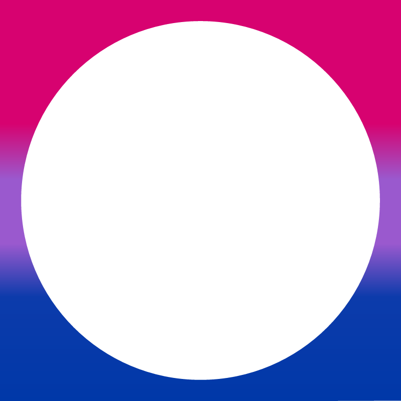 Bisexual Pride Flag Wavy Gradient Border