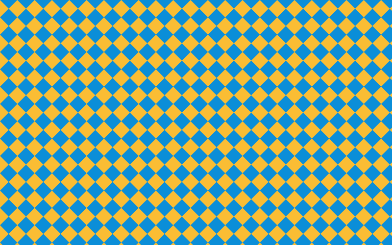 Simplified Yellow and Blue Tile Pattern