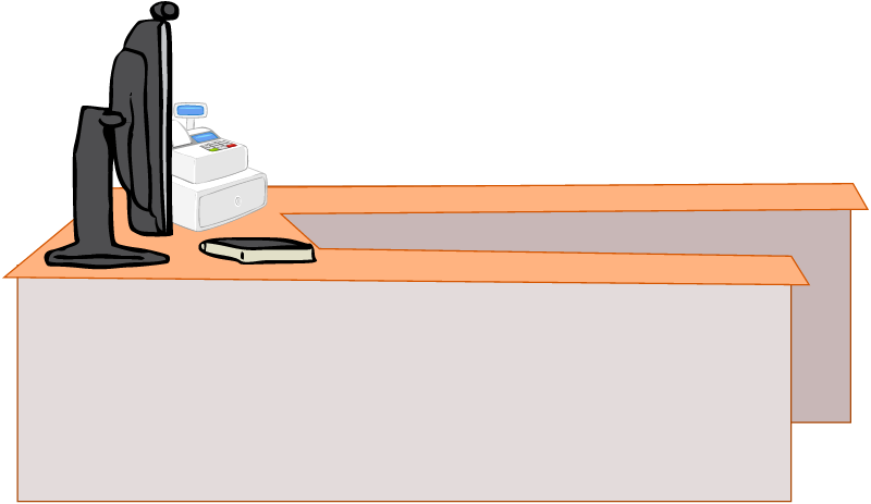 Store Counter - Cash Register