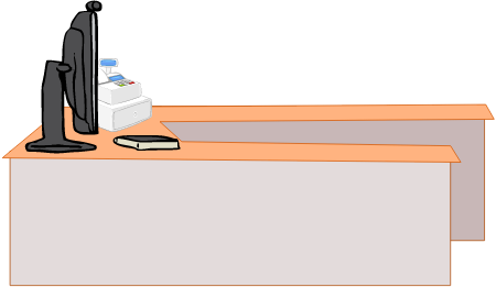 Store Counter - Cash Register