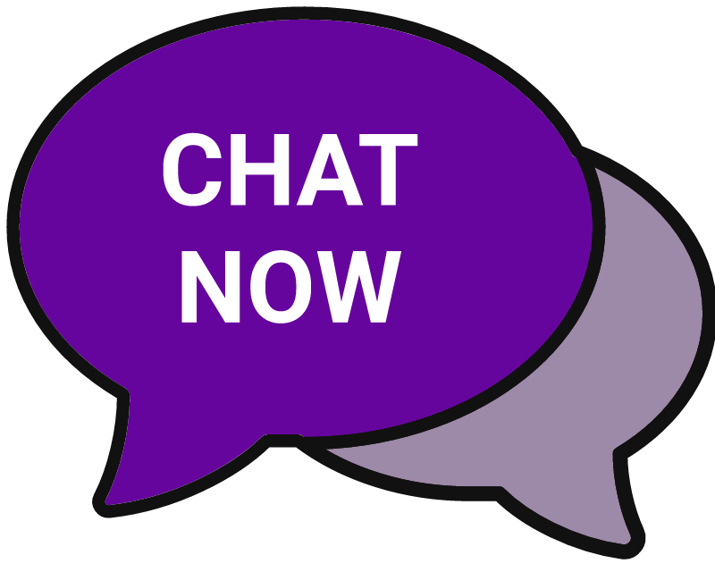 Chat Now Icon (Purple Bubbles)