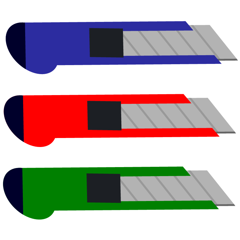Set of Carpetknives – Three Colors