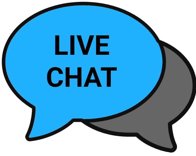 Live Chat Icon (Blue & Grey)