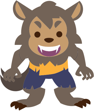 Cartoon Werewolf