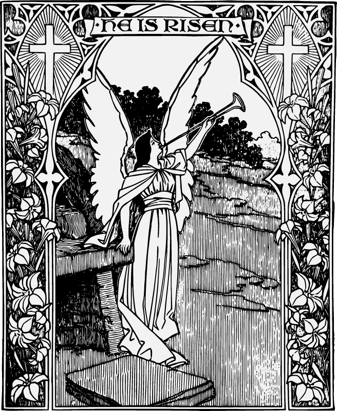 Christ Is Risen – Angel with Trumpet