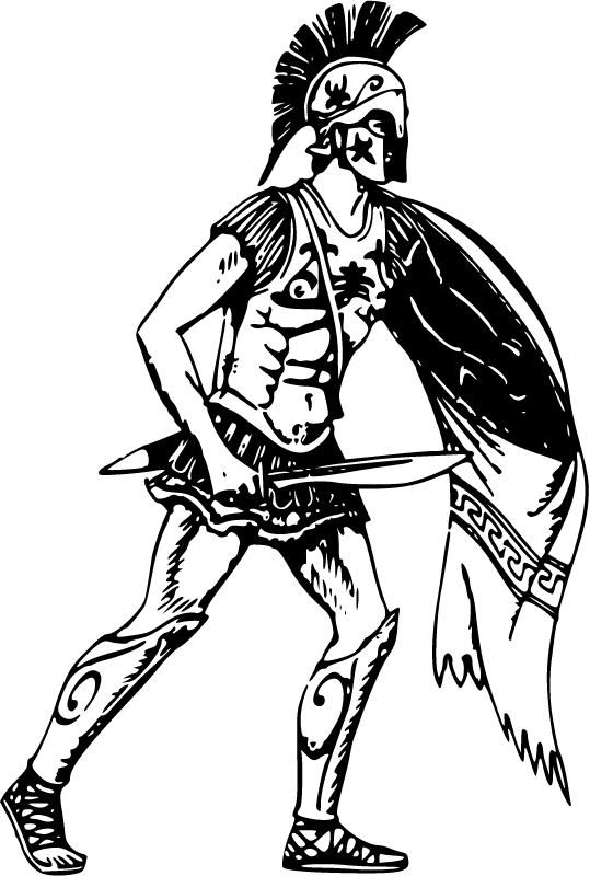 Greek Warrior with Xiphos