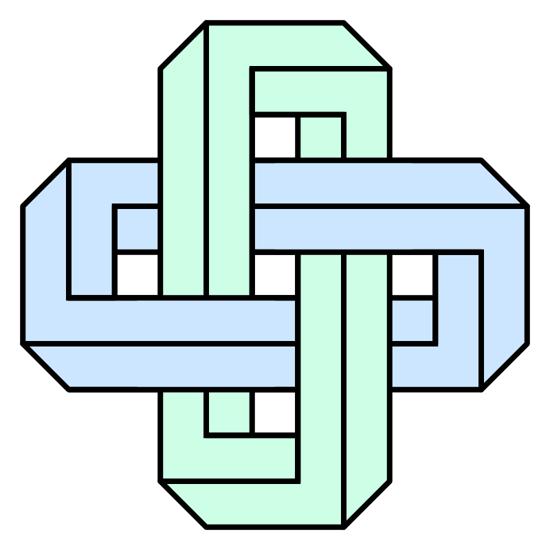 Penrose Rectangle with Solomon's Knot