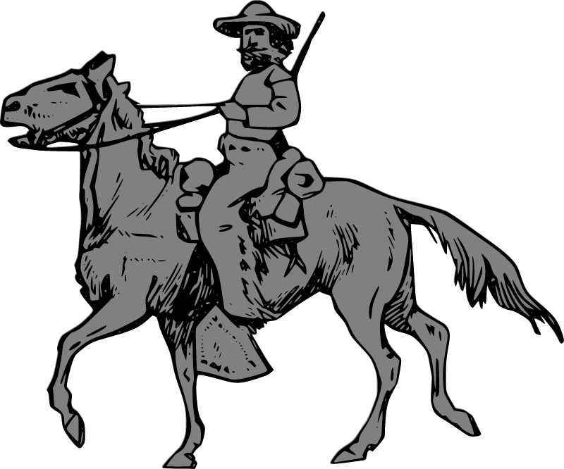 Riding Cowboy - Continuous Shape