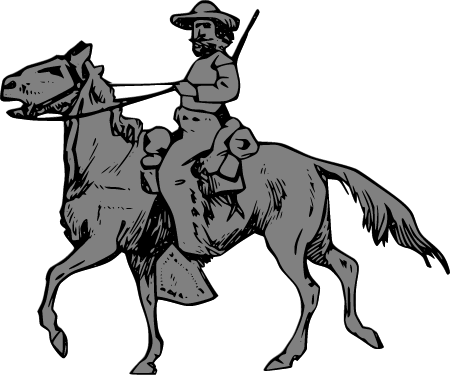 Riding Cowboy - Continuous Shape