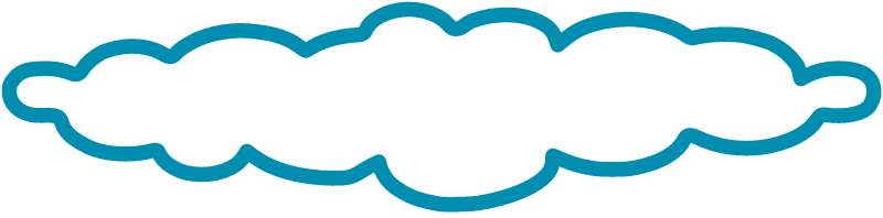 Cloud Word Border (White Background)