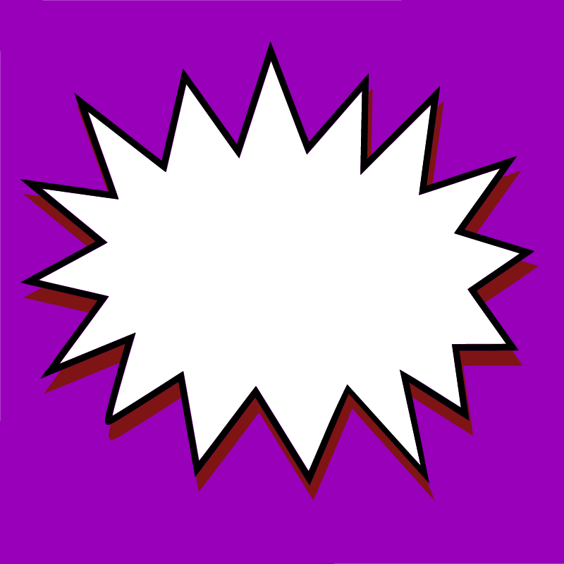 Purple Comic Action Box