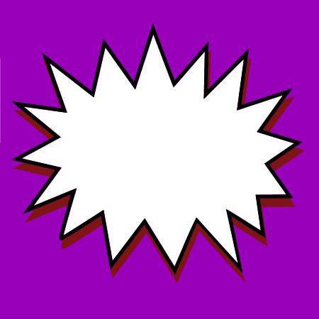 Purple Comic Action Box