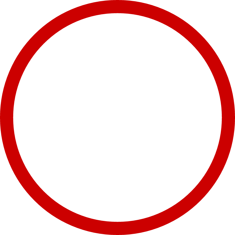 Round Red Frame for Social Media