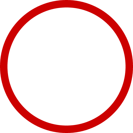 Round Red Frame for Social Media