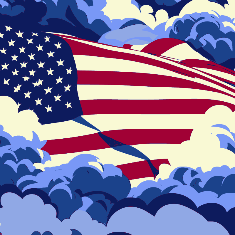 USA Patriotic AI – Flag Image