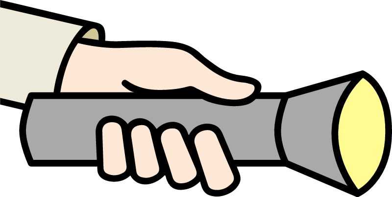 Flashlight Icon – Public Domain