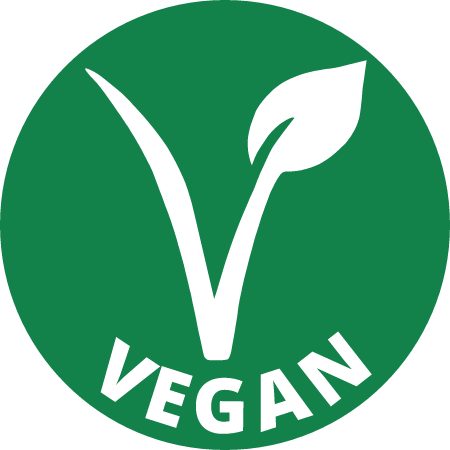 Vegan V Sticker with Text