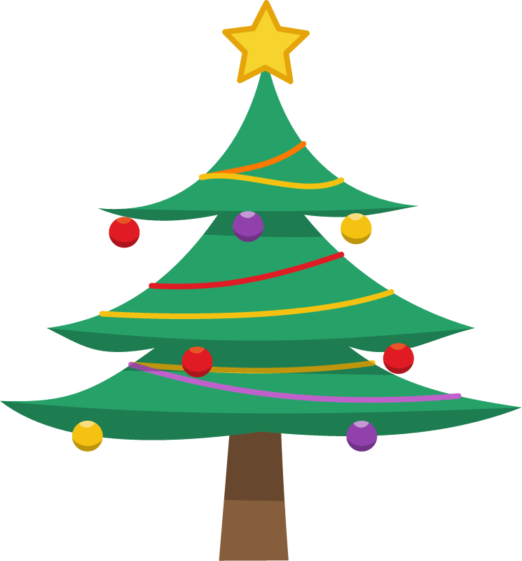 Christmas Tree - Cartoon Style