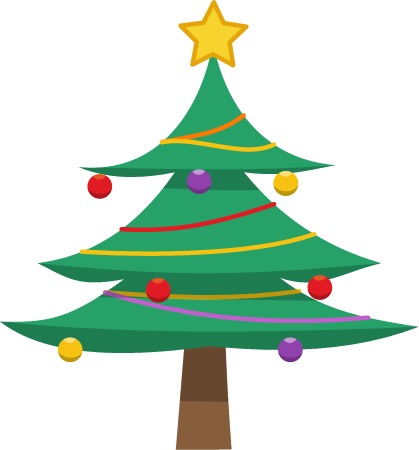 Christmas Tree - Cartoon Style