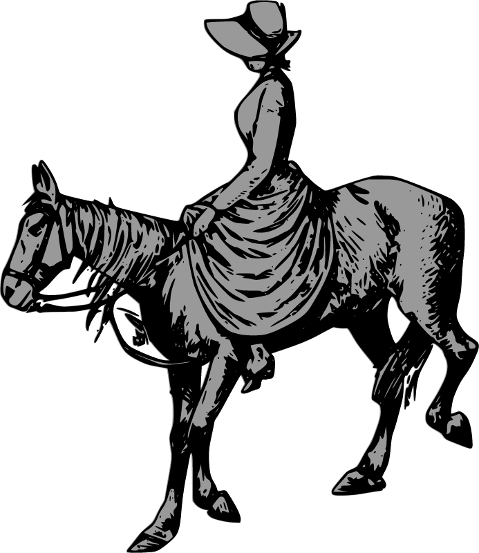 Lady Riding Horse
