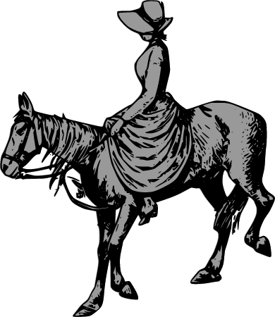 Lady Riding Horse