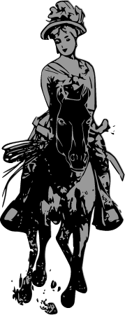 Woman Riding Horse