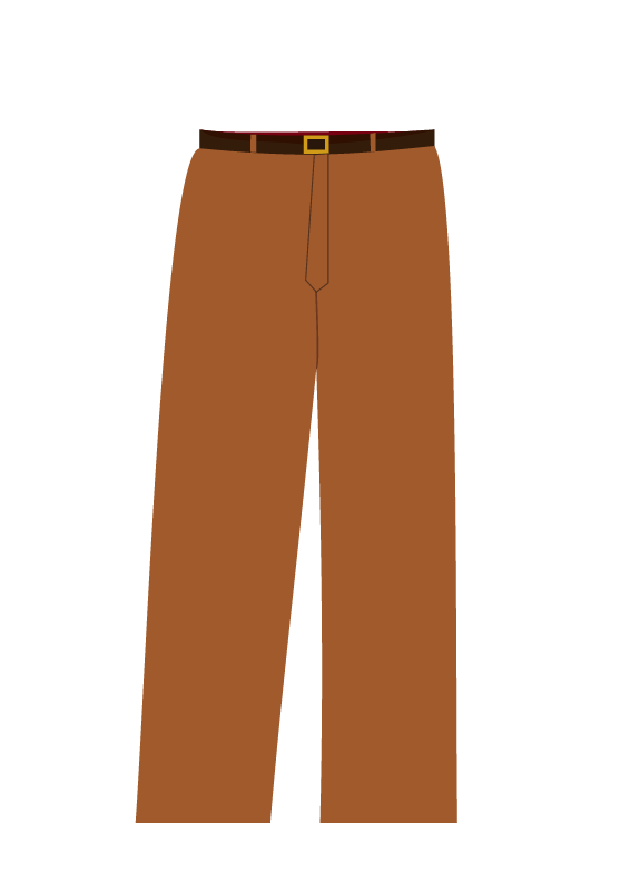 Brown Trousers with Belt (Unisex)