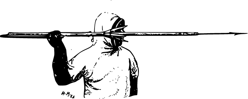 Harpoon with Spear Thrower – Inuit Weapon