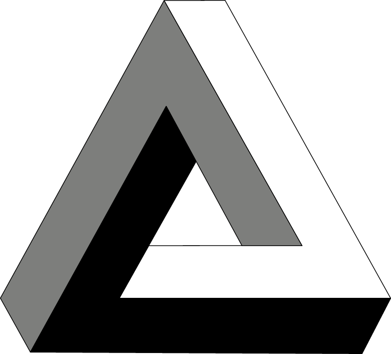 Penrose Triangle (Impossible Object)