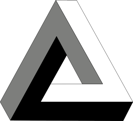 Penrose Triangle (Impossible Object)