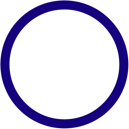 Dark Blue Round Profile Frame