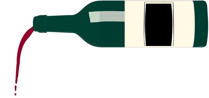 Pouring Red Wine from Bottle