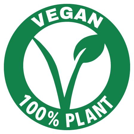 100% Plant-Based Vegan Badge
