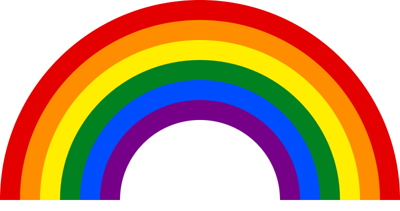 LGBT Rainbow Semicircle (Half Moon)