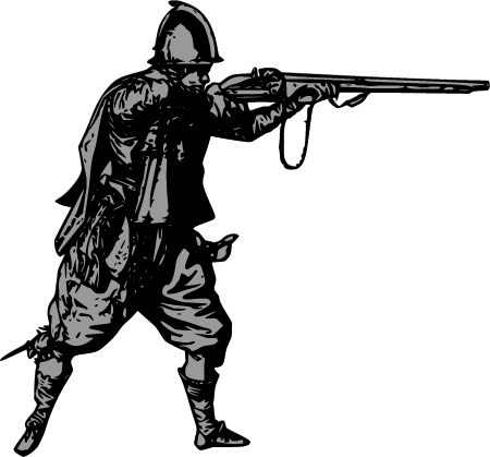 Musketman Aiming – Arquebus Soldier