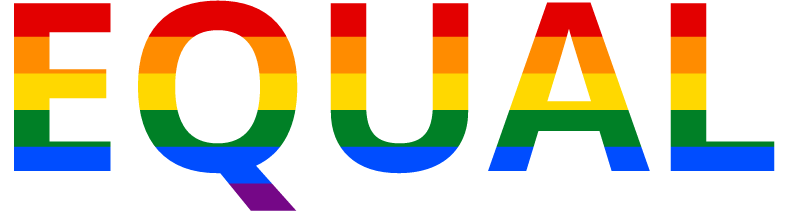 EQUAL in Pride Colors (Transparent Background)