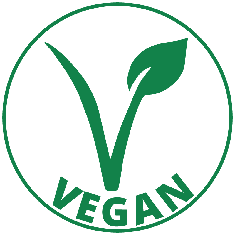 Vegan Round White Text Sticker