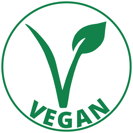 Vegan Round White Text Sticker