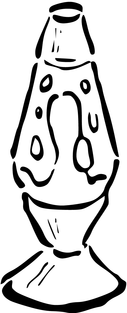 Retro Lavalamp Icon (Dingbat Font)