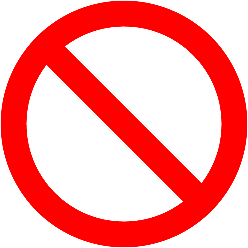 No Entry Sign (International Style)