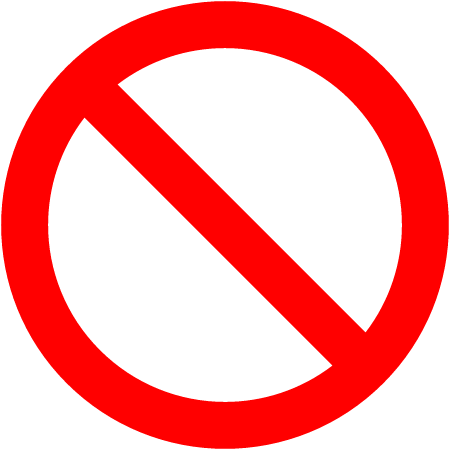 No Entry Sign (International Style)