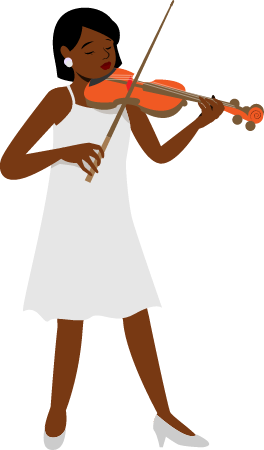 Violonist Girl from Africa – African Musician